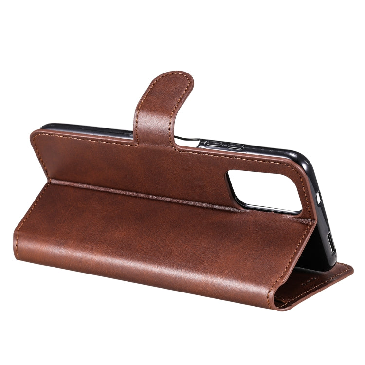 For Xiaomi Redmi Note 10 4G / Note 10S Classic Calf Texture PU + TPU Horizontal Flip Leather Case with Holder & Card Slots & Wallet(Brown) - Xiaomi Cases by buy2fix | Online Shopping UK | buy2fix