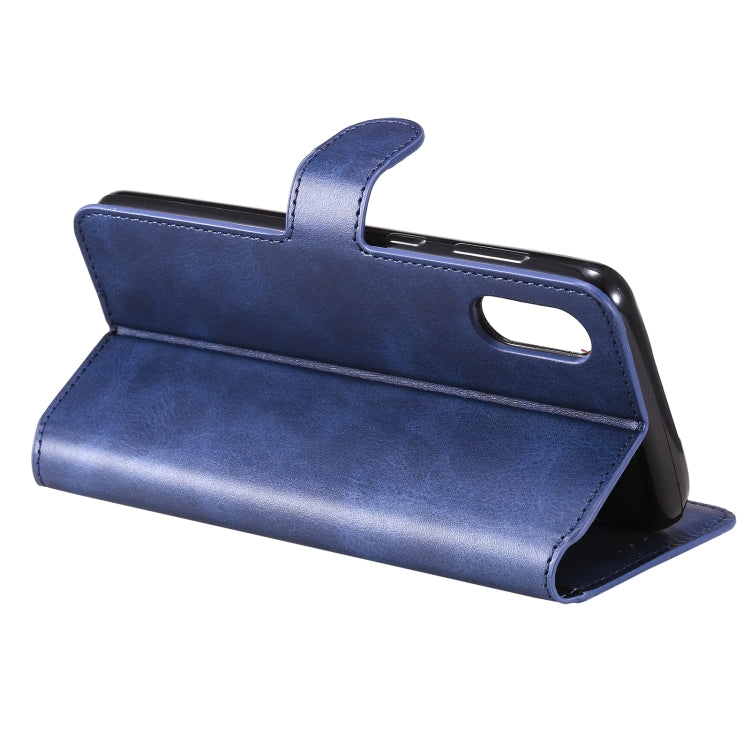 For Samsung Galaxy A02 / M02 Classic Calf Texture PU + TPU Horizontal Flip Leather Case with Holder & Card Slots & Wallet(Blue) by buy2fix