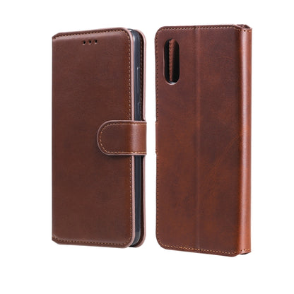 For Samsung Galaxy A02 / M02 Classic Calf Texture PU + TPU Horizontal Flip Leather Case with Holder & Card Slots & Wallet(Brown) by buy2fix