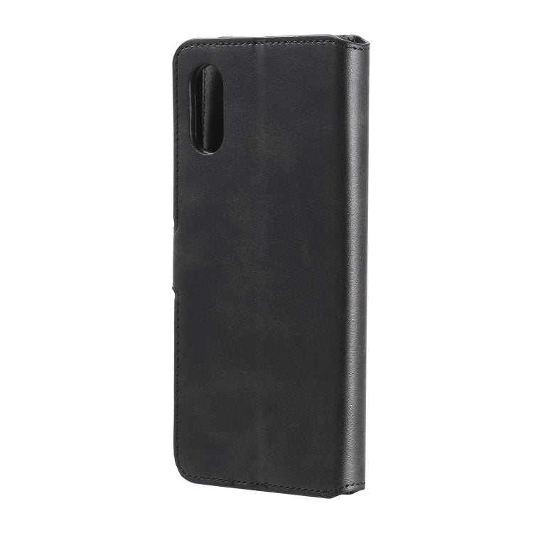 For Samsung Galaxy A02 / M02 Classic Calf Texture PU + TPU Horizontal Flip Leather Case with Holder & Card Slots & Wallet(Black) by buy2fix