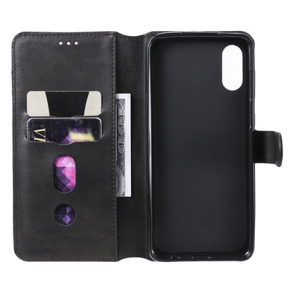 For Samsung Galaxy A02 / M02 Classic Calf Texture PU + TPU Horizontal Flip Leather Case with Holder & Card Slots & Wallet(Black) by buy2fix