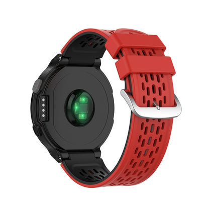 For Garmin Approach S2 / S4 Two-color Silicone Watch Band(Red Black) - Watch Bands by buy2fix | Online Shopping UK | buy2fix