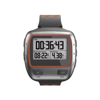 For Garmin Forerunner 310XT Two-color Silicone Watch Band(Grey Orange) - Watch Bands by buy2fix | Online Shopping UK | buy2fix