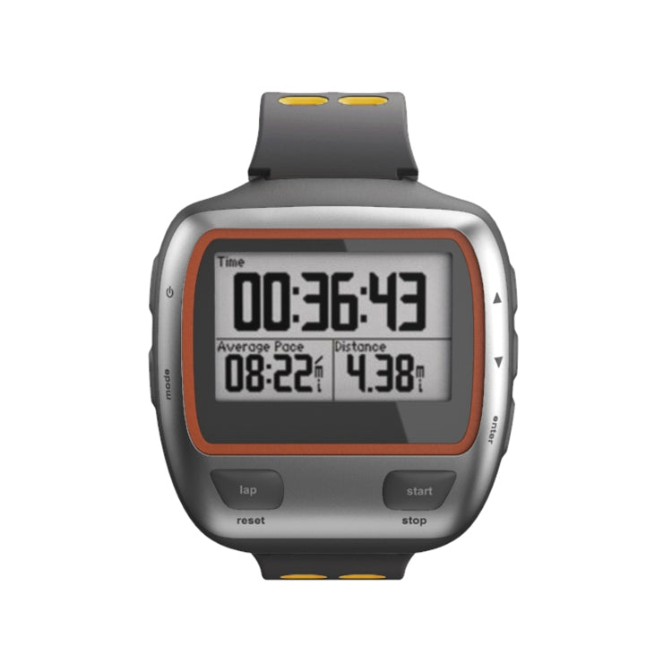 For Garmin Forerunner 310XT Two-color Silicone Watch Band(Grey Yellow) - Watch Bands by buy2fix | Online Shopping UK | buy2fix