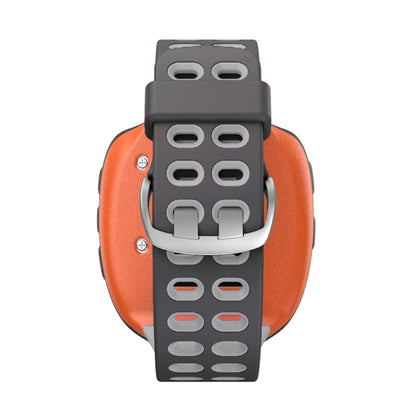 For Garmin Forerunner 310XT Two-color Silicone Watch Band(Grey Light Grey) - Watch Bands by buy2fix | Online Shopping UK | buy2fix