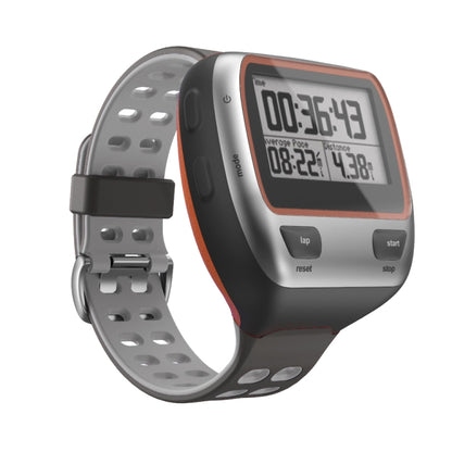 For Garmin Forerunner 310XT Two-color Silicone Watch Band(Grey Light Grey) - Watch Bands by buy2fix | Online Shopping UK | buy2fix