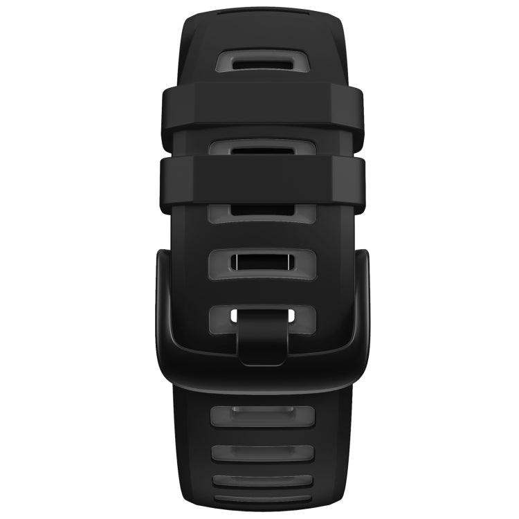 For Garmin Instinct / Instinct Esports Two-color Silicone Watch Band(Black+Grey) - Watch Bands by buy2fix | Online Shopping UK | buy2fix
