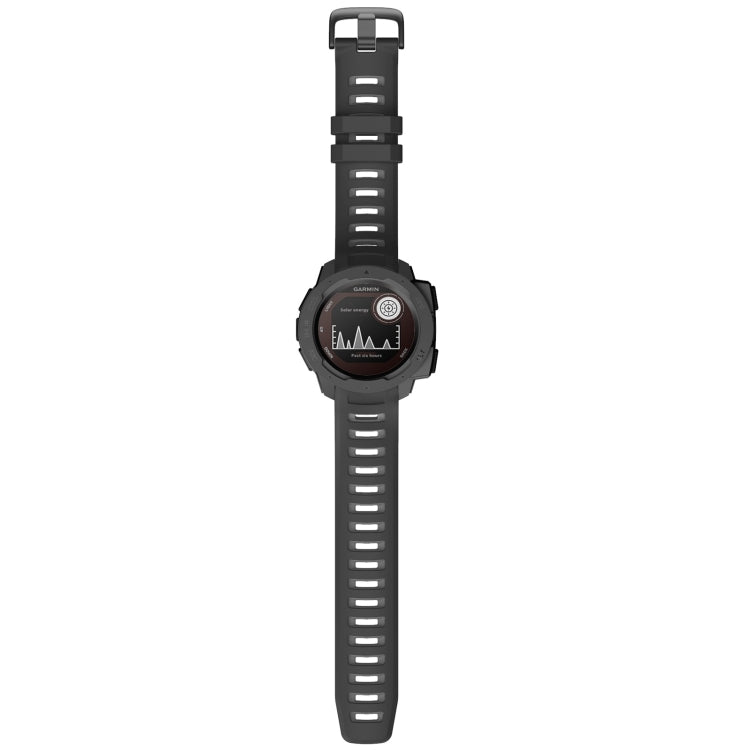 For Garmin Instinct / Instinct Esports Two-color Silicone Watch Band(Black+Grey) - Watch Bands by buy2fix | Online Shopping UK | buy2fix