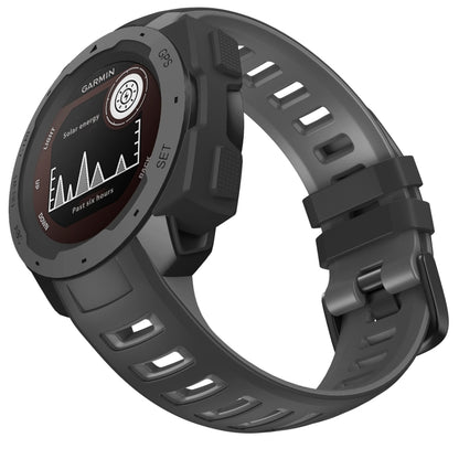 For Garmin Instinct / Instinct Esports Two-color Silicone Watch Band(Black+Grey) - Watch Bands by buy2fix | Online Shopping UK | buy2fix