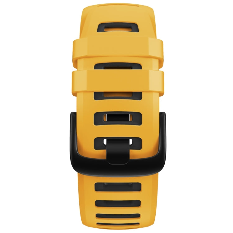 For Garmin Instinct / Instinct Esports Two-color Silicone Watch Band(Yellow+Black) - Watch Bands by buy2fix | Online Shopping UK | buy2fix