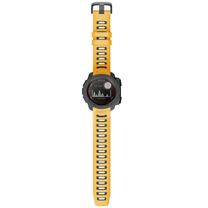 For Garmin Instinct / Instinct Esports Two-color Silicone Watch Band(Yellow+Black) - Watch Bands by buy2fix | Online Shopping UK | buy2fix