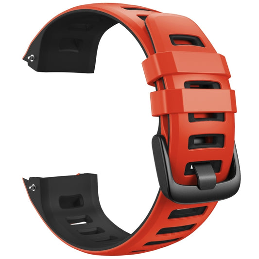 For Garmin Instinct / Instinct Esports Two-color Silicone Watch Band(Red+Black) - Watch Bands by buy2fix | Online Shopping UK | buy2fix