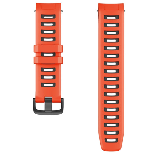 For Garmin Instinct / Instinct Esports Two-color Silicone Watch Band(Red+Black) - Watch Bands by buy2fix | Online Shopping UK | buy2fix