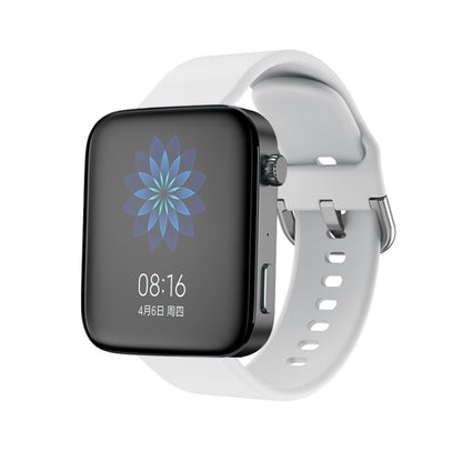 For Xiaomi Mi Watch Electroplating Buckle Silicone Watch Band(White) - Watch Bands by buy2fix | Online Shopping UK | buy2fix