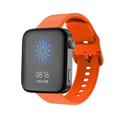 For Xiaomi Mi Watch Electroplating Buckle Silicone Watch Band(Orange) - Watch Bands by buy2fix | Online Shopping UK | buy2fix