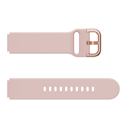 For Xiaomi Mi Watch Electroplating Buckle Silicone Watch Band(Pink) - Watch Bands by buy2fix | Online Shopping UK | buy2fix