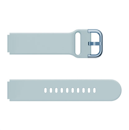 For Xiaomi Mi Watch Electroplating Buckle Silicone Watch Band(Light Blue) - Watch Bands by buy2fix | Online Shopping UK | buy2fix