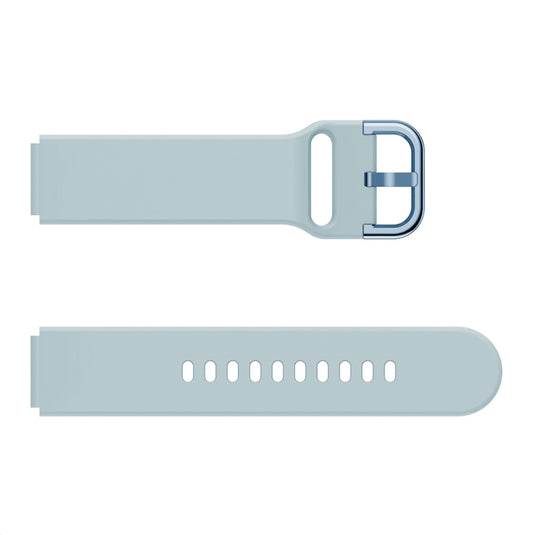 For Xiaomi Mi Watch Electroplating Buckle Silicone Watch Band(Light Blue) - Watch Bands by buy2fix | Online Shopping UK | buy2fix