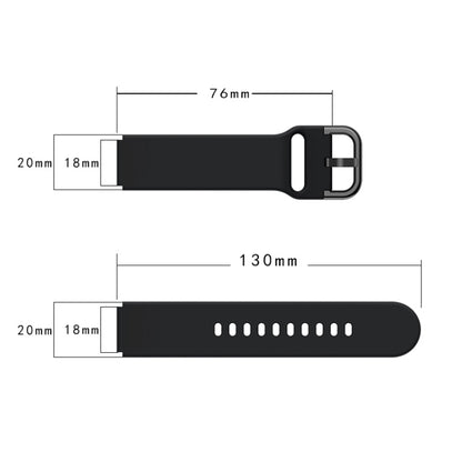 For Xiaomi Mi Watch Electroplating Buckle Silicone Watch Band(Grey) - Watch Bands by buy2fix | Online Shopping UK | buy2fix