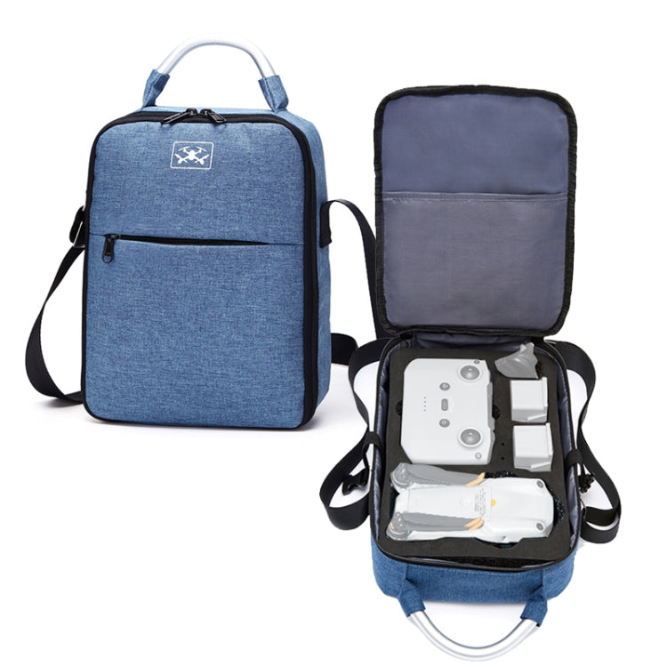 Shockproof Waterproof Single Shoulder Storage Travel Carrying Cover Case Box for DJI Air 2S(Blue+Black Liner) - Carry Cases & Bags by buy2fix | Online Shopping UK | buy2fix