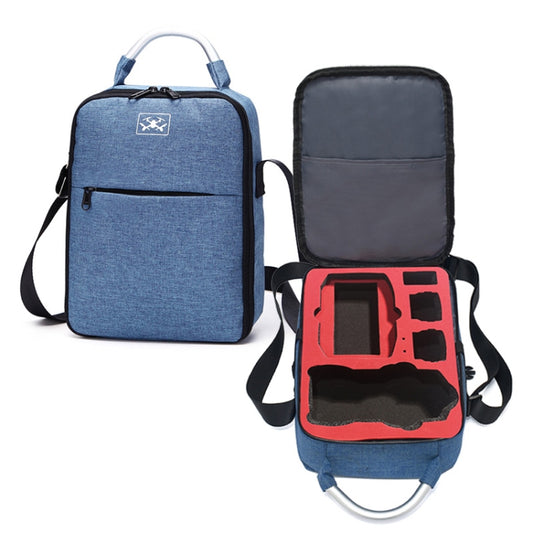 Shockproof Waterproof Single Shoulder Storage Travel Carrying Cover Case Box for DJI Air 2S(Blue+Red Liner) - Carry Cases & Bags by buy2fix | Online Shopping UK | buy2fix