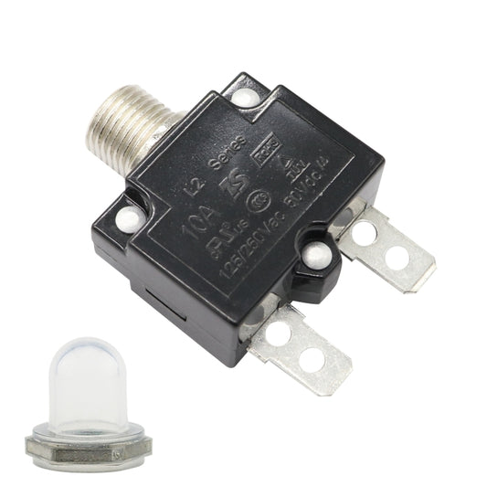 L2 Series 50V Car Overload Protector Manual Reset DC Circuit Breaker with Waterproof Cover, Current:10A - Fuse by buy2fix | Online Shopping UK | buy2fix