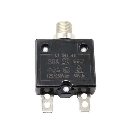 L2 Series 50V Car Overload Protector Manual Reset DC Circuit Breaker with Waterproof Cover, Current:30A - Fuse by buy2fix | Online Shopping UK | buy2fix