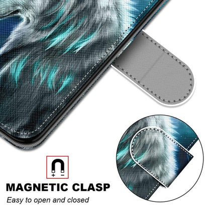 For Samsung Galaxy F62 / M62 Coloured Drawing Cross Texture Horizontal Flip PU Leather Case with Holder & Card Slots & Wallet & Lanyard(Pensive Wolf) by buy2fix