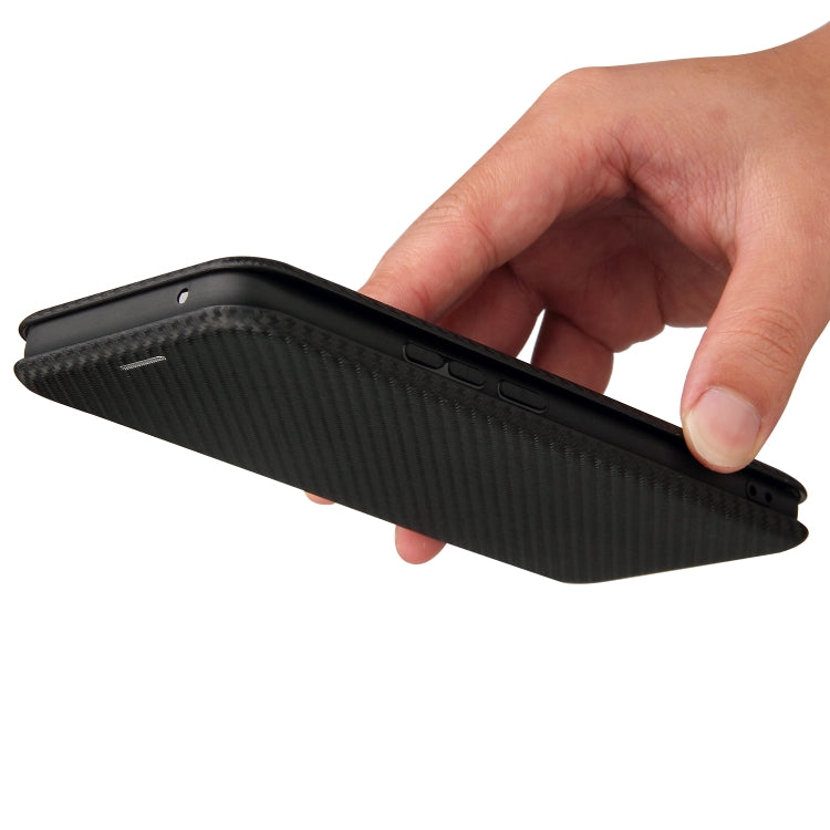 For OPPO Realme 8 / 8 Pro Carbon Fiber Texture Horizontal Flip TPU + PC + PU Leather Case with Card Slot(Black) - Realme Cases by buy2fix | Online Shopping UK | buy2fix