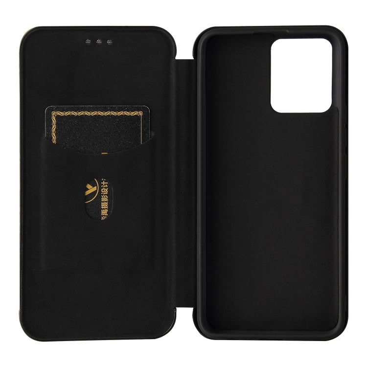 For OPPO Realme 8 / 8 Pro Carbon Fiber Texture Horizontal Flip TPU + PC + PU Leather Case with Card Slot(Black) - Realme Cases by buy2fix | Online Shopping UK | buy2fix