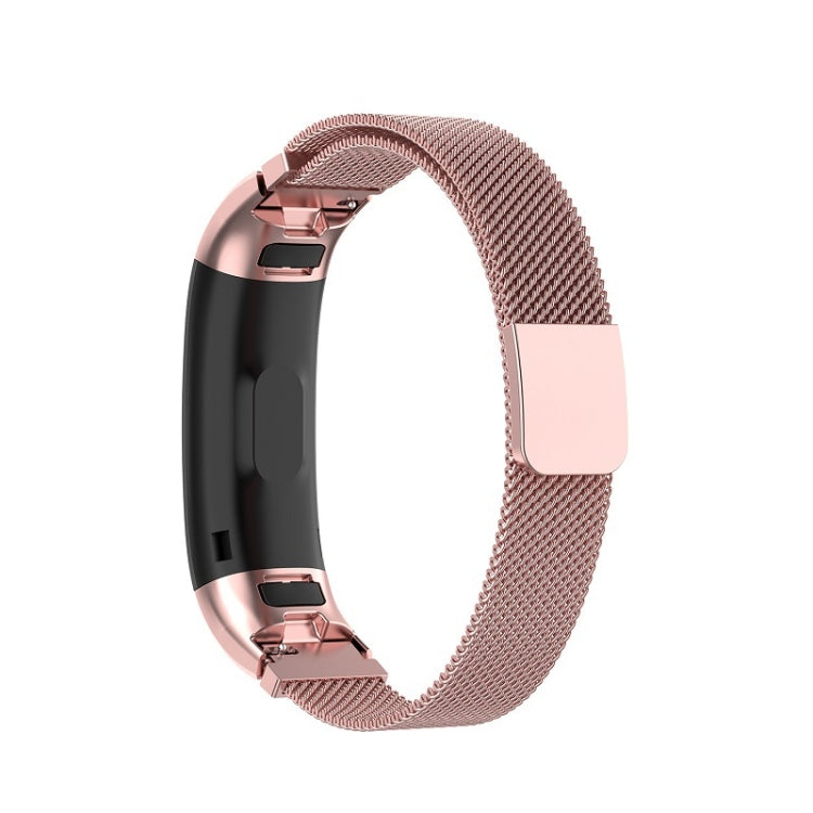 For Huawei Band 3 Pro / 4 Pro Milanese Watch Band(Rose Pink) by buy2fix