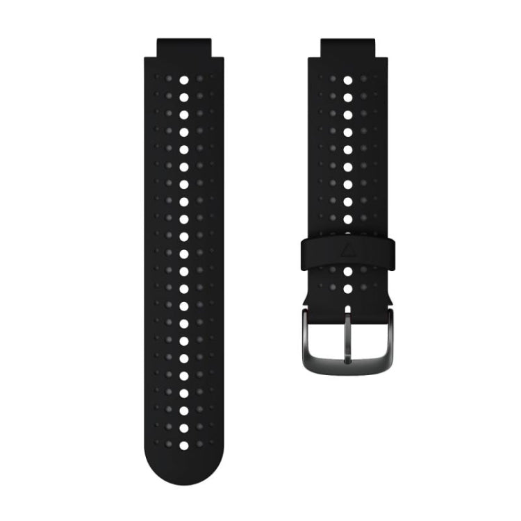 For Garmin Forerunner 220 Two-color Silicone Watch Band(Black Grey) - Watch Bands by buy2fix | Online Shopping UK | buy2fix
