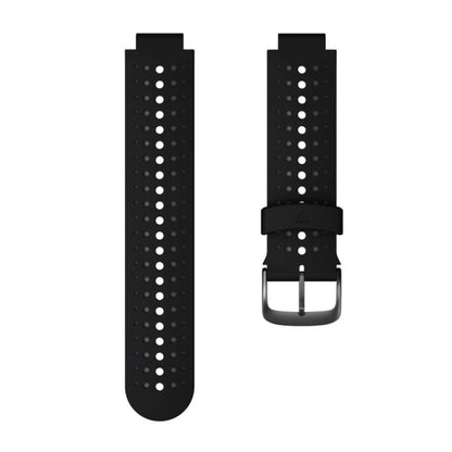 For Garmin Forerunner 220 Two-color Silicone Watch Band(Black Grey) - Watch Bands by buy2fix | Online Shopping UK | buy2fix