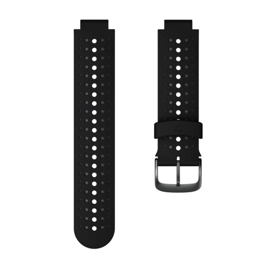 For Garmin Forerunner 220 Two-color Silicone Watch Band(Black Grey) - Watch Bands by buy2fix | Online Shopping UK | buy2fix