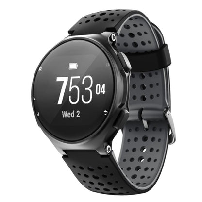 For Garmin Forerunner 220 Two-color Silicone Watch Band(Black Grey) - Watch Bands by buy2fix | Online Shopping UK | buy2fix