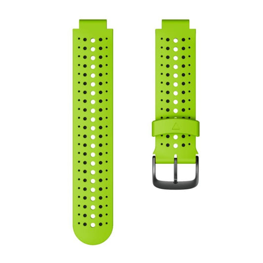 For Garmin Forerunner 220 Two-color Silicone Watch Band(Lime Green Black) - Watch Bands by buy2fix | Online Shopping UK | buy2fix