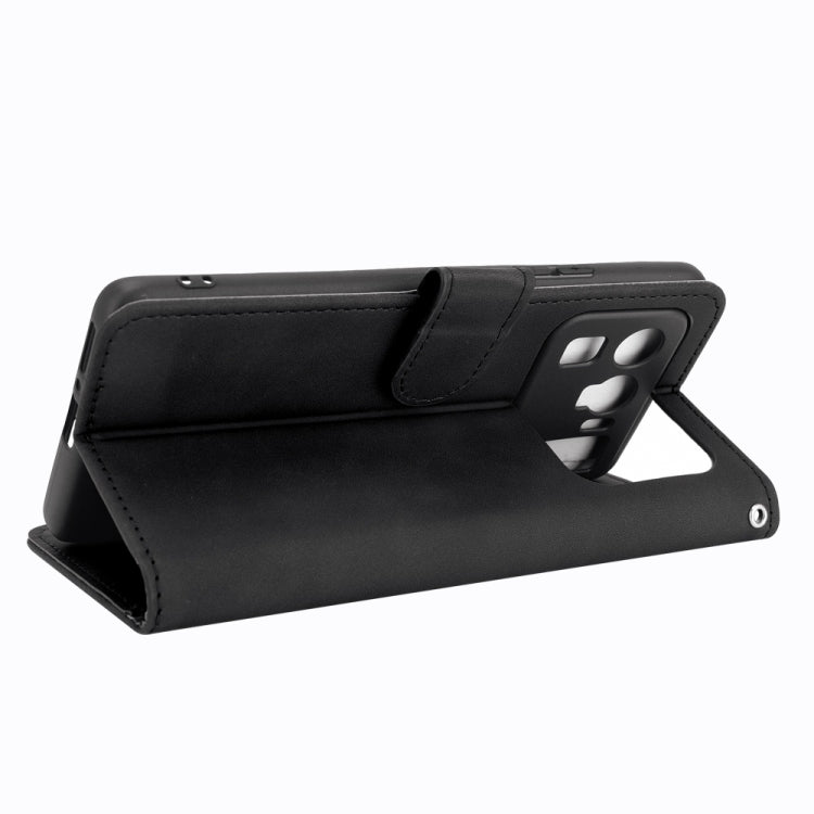 For Xiaomi Mi 11 Ultra Solid Color Skin Feel Magnetic Buckle Horizontal Flip Calf Texture PU Leather Case with Holder & Card Slots & Wallet(Black) - Xiaomi Cases by buy2fix | Online Shopping UK | buy2fix