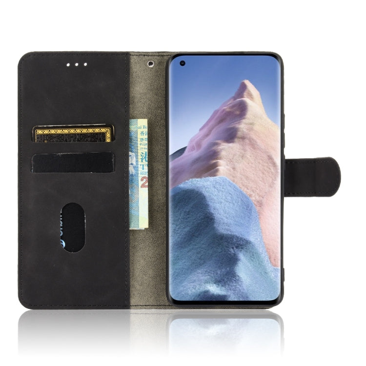 For Xiaomi Mi 11 Ultra Solid Color Skin Feel Magnetic Buckle Horizontal Flip Calf Texture PU Leather Case with Holder & Card Slots & Wallet(Black) - Xiaomi Cases by buy2fix | Online Shopping UK | buy2fix