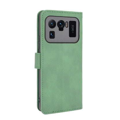 For Xiaomi Mi 11 Ultra Solid Color Skin Feel Magnetic Buckle Horizontal Flip Calf Texture PU Leather Case with Holder & Card Slots & Wallet(Green) - Xiaomi Cases by buy2fix | Online Shopping UK | buy2fix