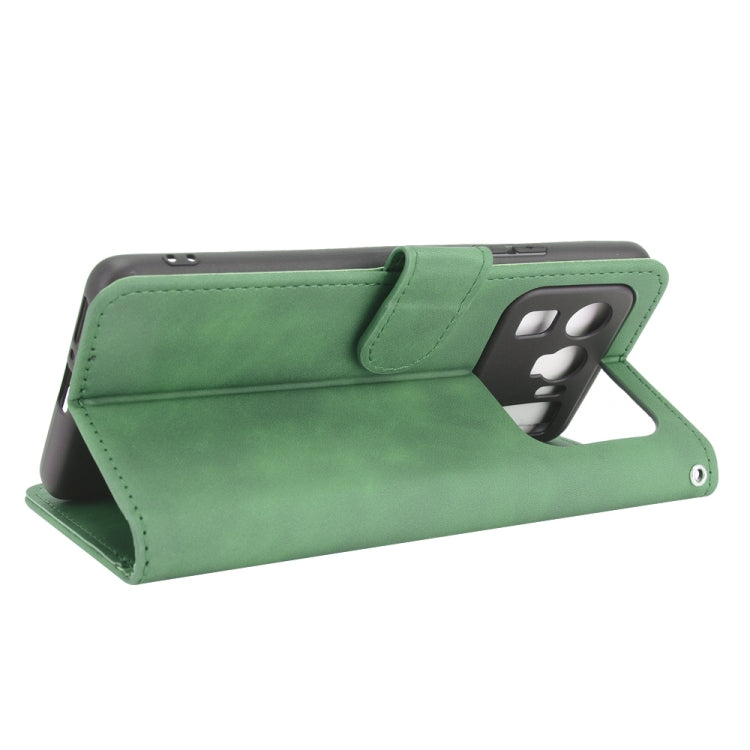 For Xiaomi Mi 11 Ultra Solid Color Skin Feel Magnetic Buckle Horizontal Flip Calf Texture PU Leather Case with Holder & Card Slots & Wallet(Green) - Xiaomi Cases by buy2fix | Online Shopping UK | buy2fix