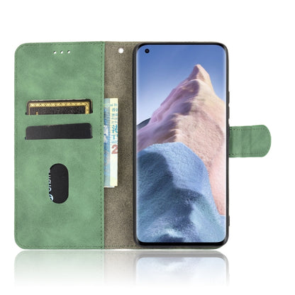 For Xiaomi Mi 11 Ultra Solid Color Skin Feel Magnetic Buckle Horizontal Flip Calf Texture PU Leather Case with Holder & Card Slots & Wallet(Green) - Xiaomi Cases by buy2fix | Online Shopping UK | buy2fix