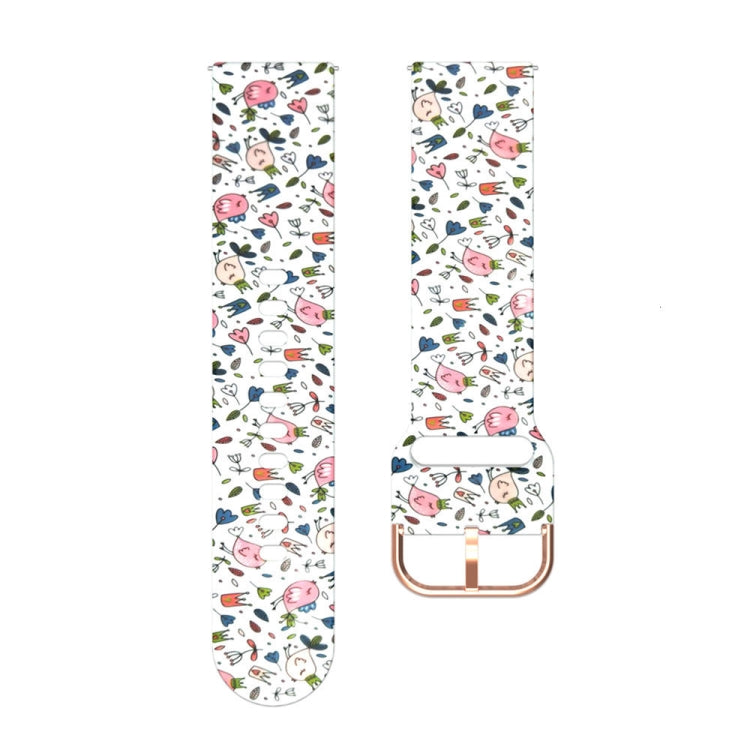 For Samsung Galaxy Watch 42mm Silicone Printing Watch Band(Bird) - Watch Bands by buy2fix | Online Shopping UK | buy2fix