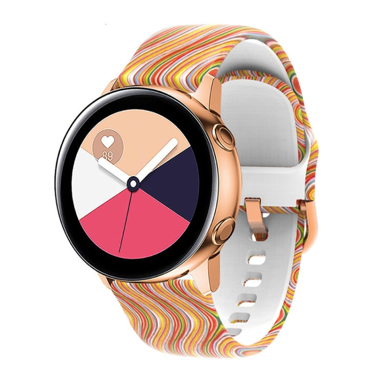 For Samsung Galaxy Watch 42mm Silicone Printing Watch Band(Colored Glaze) - Watch Bands by buy2fix | Online Shopping UK | buy2fix