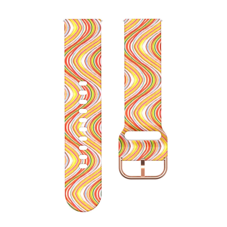 For Samsung Galaxy Watch 42mm Silicone Printing Watch Band(Colored Glaze) - Watch Bands by buy2fix | Online Shopping UK | buy2fix