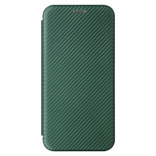 For Xiaomi Mi 11 Lite Carbon Fiber Texture Horizontal Flip TPU + PC + PU Leather Case with Card Slot(Green) - Xiaomi Cases by buy2fix | Online Shopping UK | buy2fix