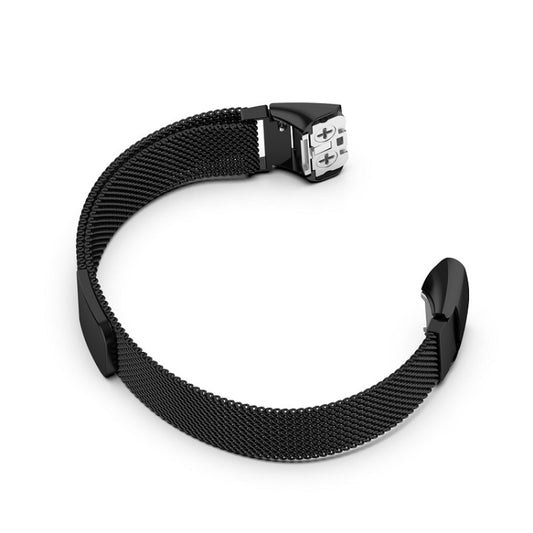 For Samsung Galaxy Fit SM-R370 Milanese Watch Band(Black) - Watch Bands by buy2fix | Online Shopping UK | buy2fix