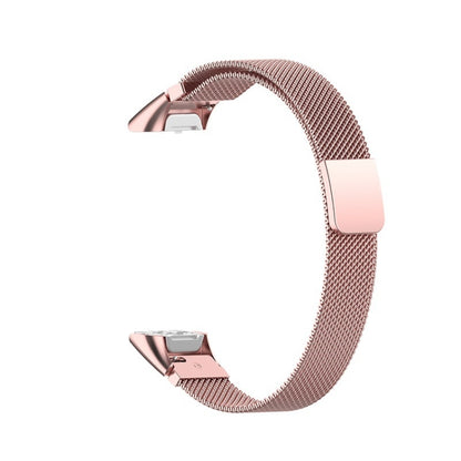 For Samsung Galaxy Fit SM-R370 Milanese Watch Band(Rose Pink) - Watch Bands by buy2fix | Online Shopping UK | buy2fix