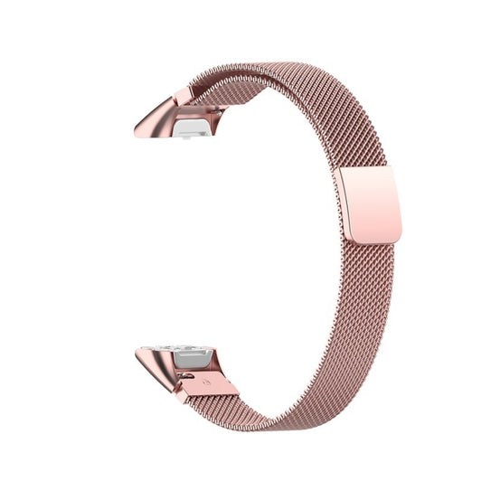 For Samsung Galaxy Fit SM-R370 Milanese Watch Band(Rose Pink) - Watch Bands by buy2fix | Online Shopping UK | buy2fix
