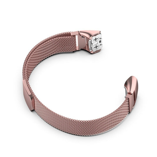 For Samsung Galaxy Fit SM-R370 Milanese Watch Band(Rose Pink) - Watch Bands by buy2fix | Online Shopping UK | buy2fix