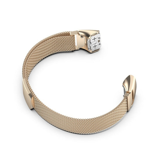 For Samsung Galaxy Fit SM-R370 Milanese Watch Band(Champagne Gold) - Watch Bands by buy2fix | Online Shopping UK | buy2fix